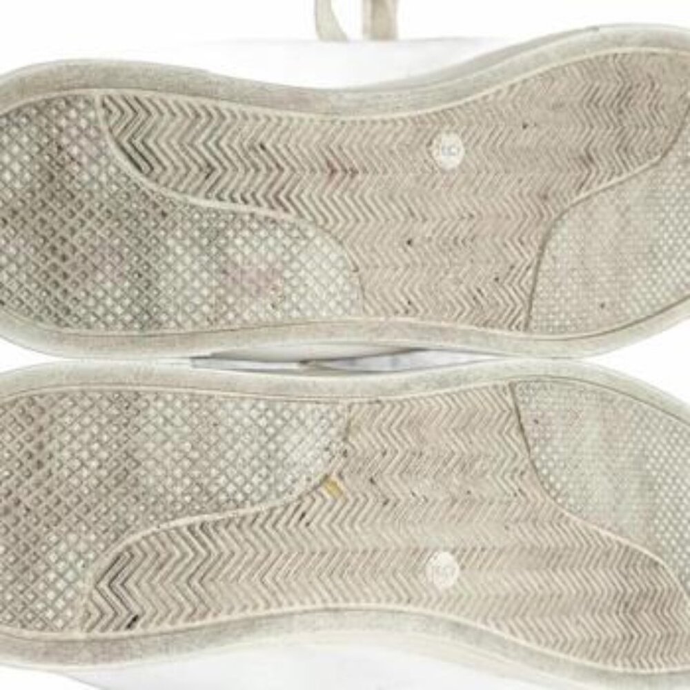 Steve Madden Women's White Casual Sneakers with Silver Heel Accent Size 9M - Picture 7 of 7